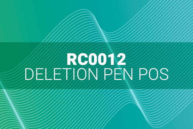 Rc0012 – deletion pen pos
